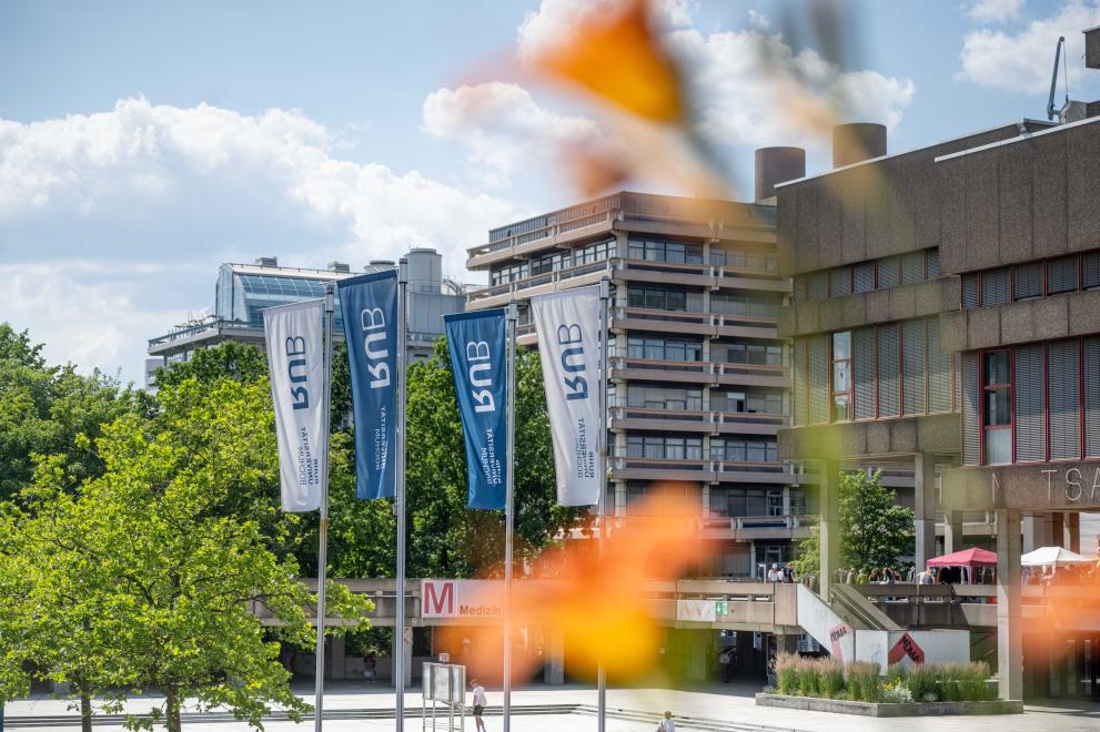 Blick auf einen Teil des Campus der Ruhr-Universität Bochum