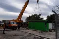 Installation of the 2.4 MVA transformer for the test benches