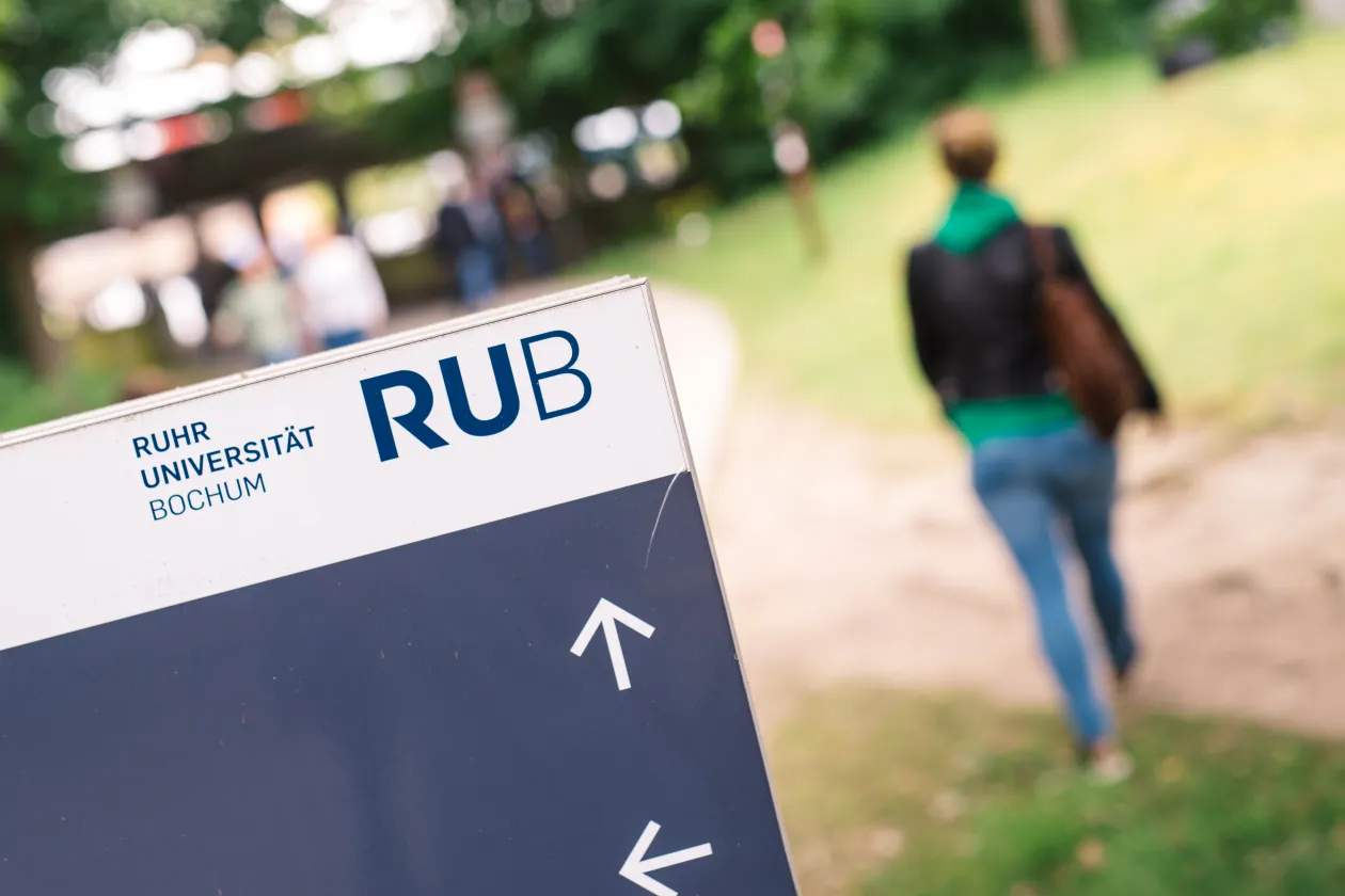 Wegweiser an der RUB