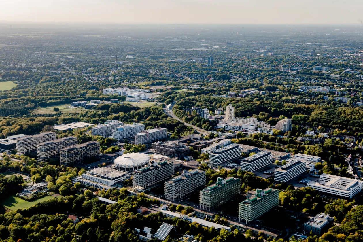 Luftaufnahme der RUB