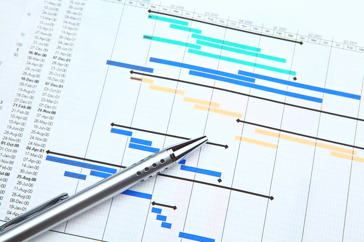 Symbolbild Zeitplan Projektmanagement