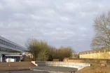 Nachher: Tanzfläche mit Bogenstufen und Pflasterfläche beim Projekt Sportanlagenneubau für die Fakultät für Sportwissenschaft.