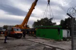 Montage des 2,4 MVA Trafos für die Prüfstände.