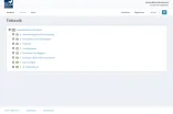 Screenshot der Unterseite "Tektonik" des Online-Recherchemoduls des Universitätsarchivs, ACTApro Benutzung