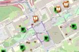 Das Bild zeigt des RUIB-Campus mit Standorten. Diese Standorte sind auch auf der Webseite aufgeführt.