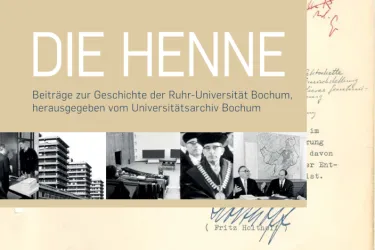 Das Cover zeigt neben Titel und Untertitel der Schriftenreihe einen kleinen Fotostreifen bestehend aus fünf Schwarz-Weiß-Fotos, die u. a. einen ehemaligen Rektor in Talar und Universitätsgebäude zeigen. Im Hintergrund ist – von ersterem verdeckt – eine maschinengeschriebene sowie unterschriebene Akte zu sehen