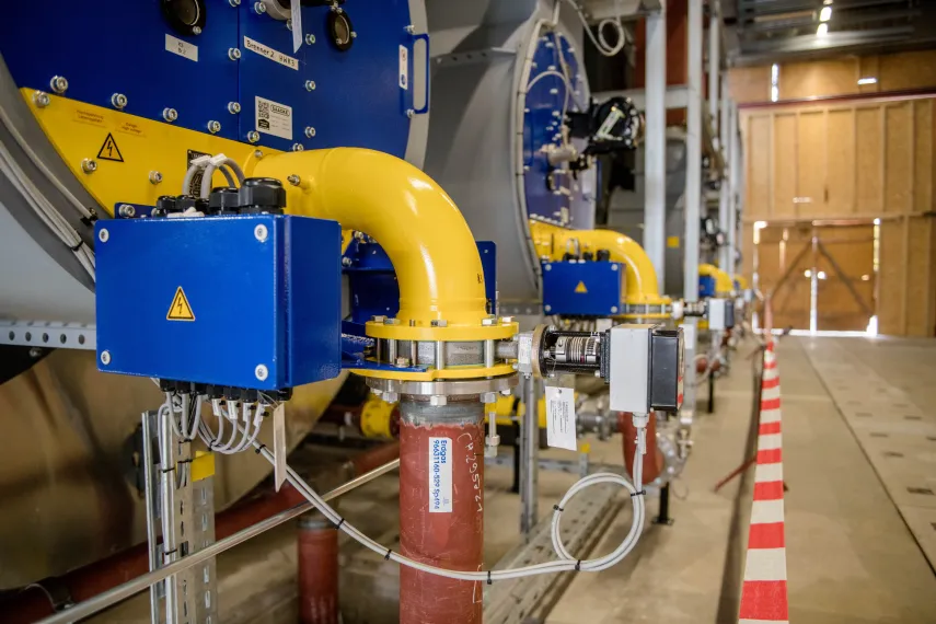 Heizkessel der Unique am Technischen Zentrum