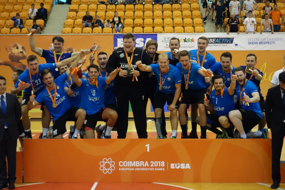 Das Handball-Team gewinnt Gold