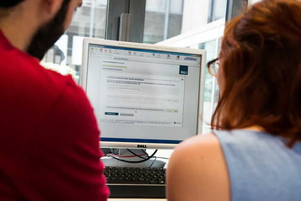 Bewerbung online an der RUB