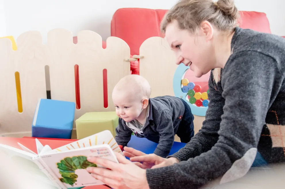 Einblick in einen Familienraum