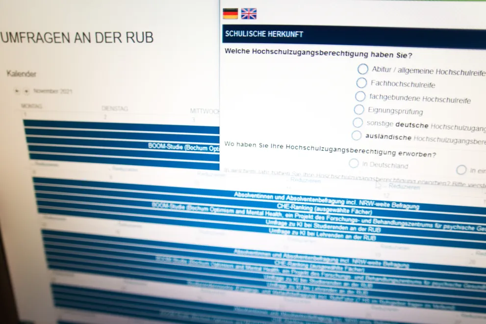 Kalender mit vielen Befragungsterminen