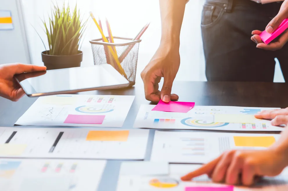 Teamwork Brainstorming Meeting.