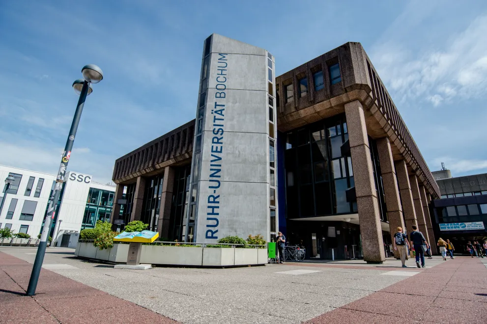 View of the university administration building