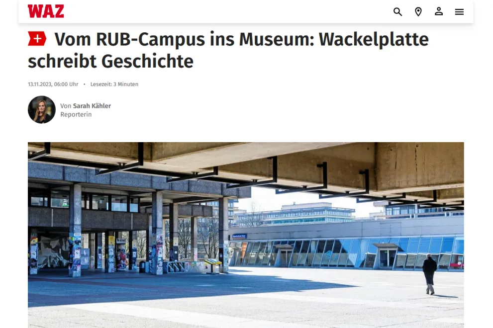 Ein Screenshot des publizierten Artikels auf der Website der WAZ