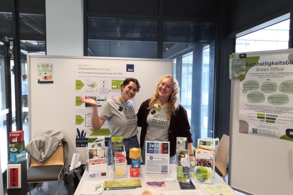 Information stand during Sustainability Week 2023