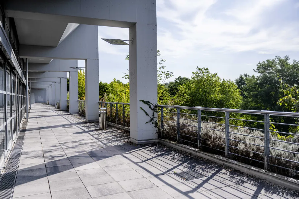 Photo: Terrace of the Convention Center with a view of the countryside