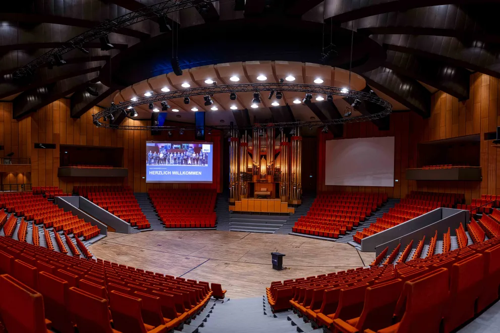 Foto: Innenansicht des Großen Saals im Audimax