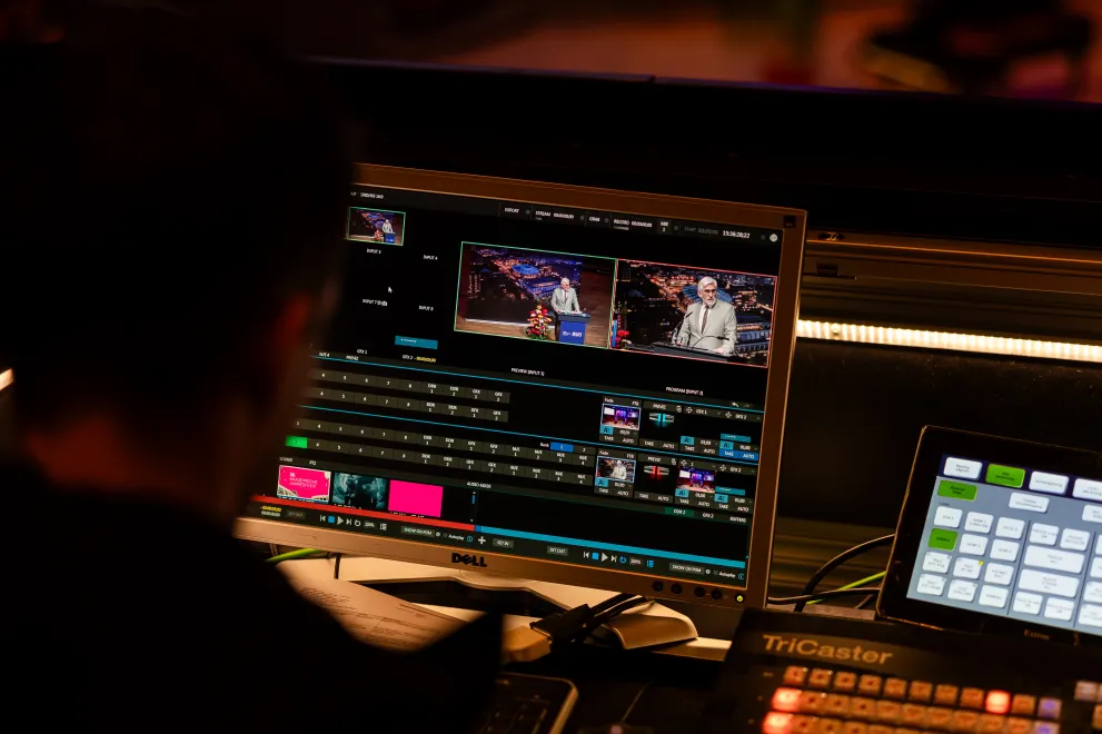 Foto: Technik im Audimax