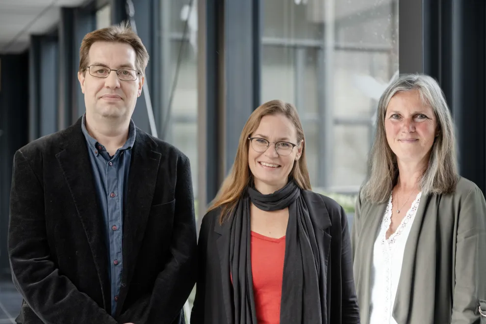 Von links nach rechts: Sascha vom Brocke, Marisa von Possel, Heike Derhard