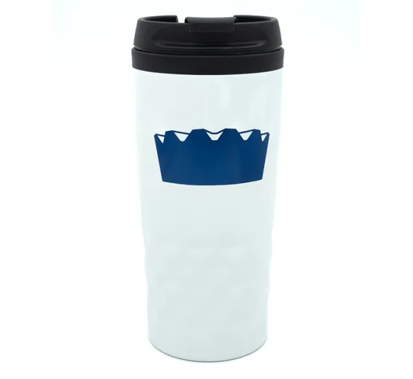Geometrischer Becher mit dem Logo vom Audimax